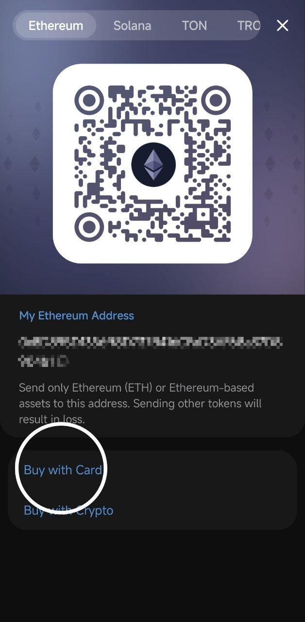 Tap Buy with Card
